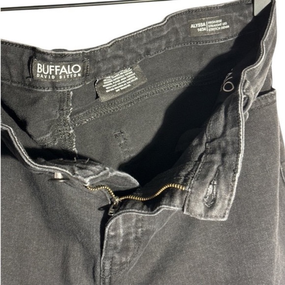 Buffalo David Bitton • Black Denim Alyssa High Rise Jeans 14/34 - Picture 3 of 3